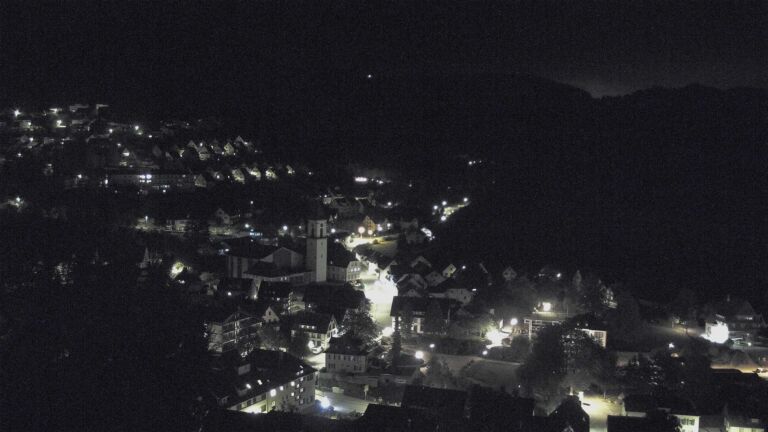 Dieses Bild zeigt eine Webcam-Aufnahme von Ottenhöfen, aufgenommen am Samstag, den 10.10.2026 um 00:00 Uhr