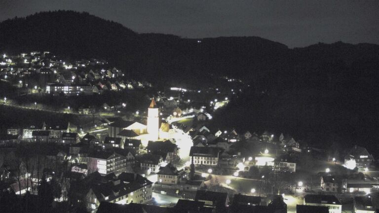 Dieses Bild zeigt eine Webcam-Aufnahme von Ottenhöfen, aufgenommen am Dienstag, den 03.03.2026 um 19:30 Uhr