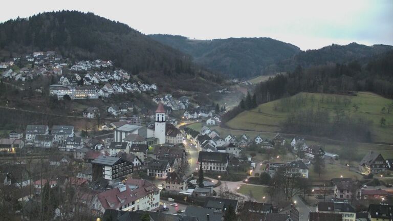 Dieses Bild zeigt eine Webcam-Aufnahme von Ottenhöfen, aufgenommen am Dienstag, den 03.02.2026 um 07:30 Uhr