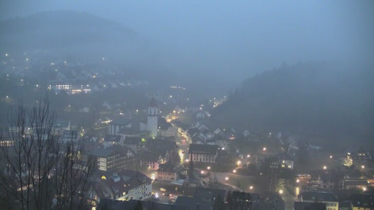 Dieses Bild zeigt eine Webcam-Aufnahme von Ottenhöfen, aufgenommen am Montag, den 26.01.2026 um 07:40 Uhr