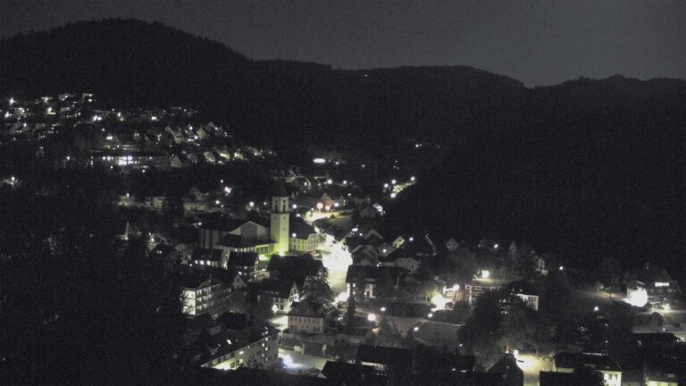 Dieses Bild zeigt eine Webcam-Aufnahme von Ottenhöfen, aufgenommen am Montag, den 21.09.2026 um 22:00 Uhr
