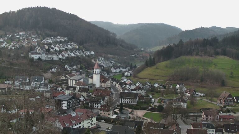 Dieses Bild zeigt eine Webcam-Aufnahme von Ottenhöfen, aufgenommen am Montag, den 09.03.2026 um 07:10 Uhr