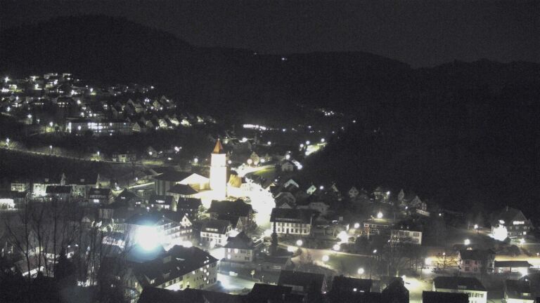 Dieses Bild zeigt eine Webcam-Aufnahme von Ottenhöfen, aufgenommen am Donnerstag, den 05.03.2026 um 20:20 Uhr