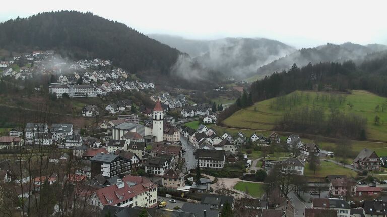 Dieses Bild zeigt eine Webcam-Aufnahme von Ottenhöfen, aufgenommen am Dienstag, den 24.02.2026 um 12:40 Uhr