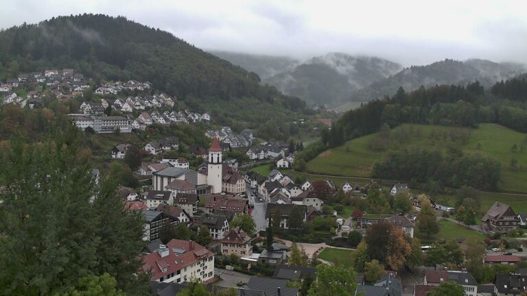 Dieses Bild zeigt eine Webcam-Aufnahme von Ottenhöfen, aufgenommen am Mittwoch, den 21.10.2026 um 12:30 Uhr