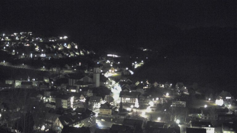 Dieses Bild zeigt eine Webcam-Aufnahme von Ottenhöfen, aufgenommen am Mittwoch, den 24.12.2025 um 23:30 Uhr