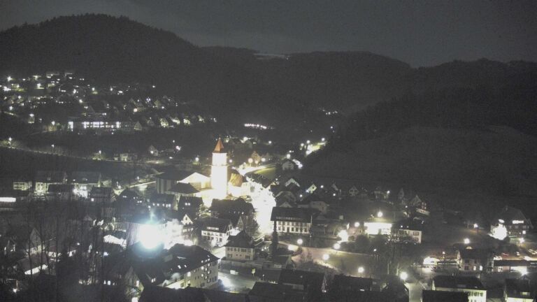 Dieses Bild zeigt eine Webcam-Aufnahme von Ottenhöfen, aufgenommen am Donnerstag, den 29.01.2026 um 20:20 Uhr