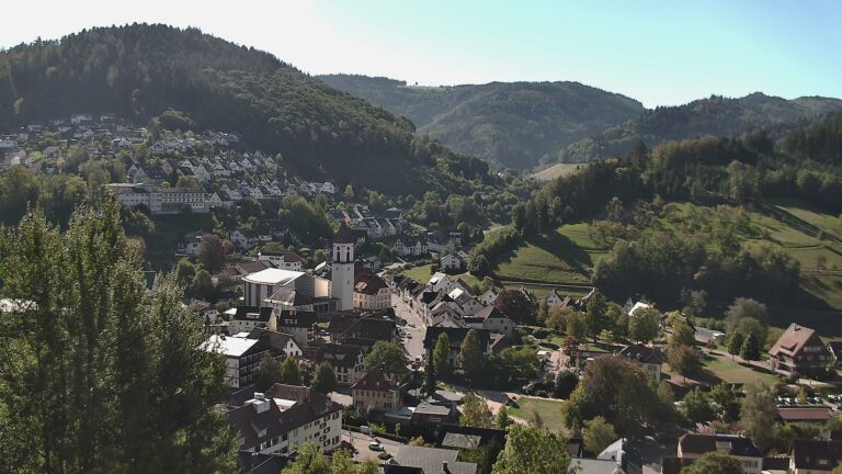 Dieses Bild zeigt eine Webcam-Aufnahme von Ottenhöfen, aufgenommen am Samstag, den 26.09.2026 um 11:00 Uhr