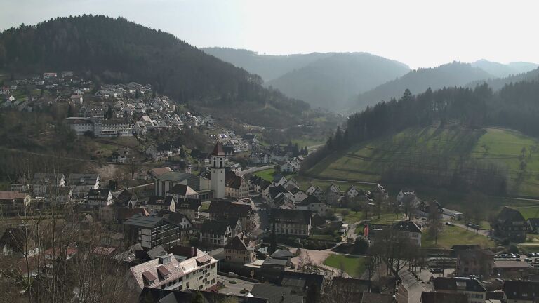 Dieses Bild zeigt eine Webcam-Aufnahme von Ottenhöfen, aufgenommen am Sonntag, den 08.03.2026 um 13:40 Uhr