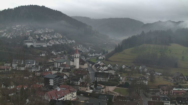 Dieses Bild zeigt eine Webcam-Aufnahme von Ottenhöfen, aufgenommen am Freitag, den 06.02.2026 um 11:50 Uhr