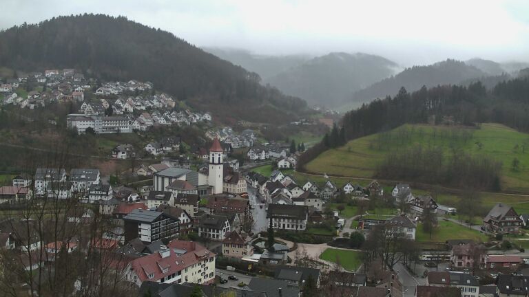 Dieses Bild zeigt eine Webcam-Aufnahme von Ottenhöfen, aufgenommen am Samstag, den 14.03.2026 um 09:40 Uhr