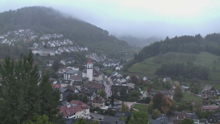 Dieses Bild zeigt eine Webcam-Aufnahme von Ottenhöfen, aufgenommen am Mittwoch, den 21.10.2026 um 08:00 Uhr
