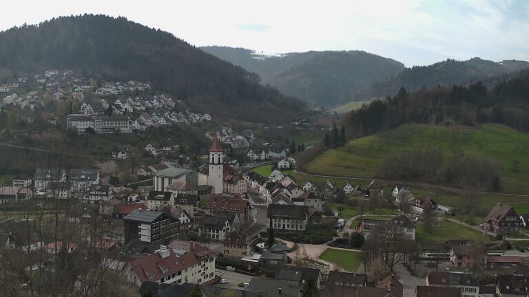 Dieses Bild zeigt eine Webcam-Aufnahme von Ottenhöfen, aufgenommen am Freitag, den 03.04.2026 um 09:50 Uhr