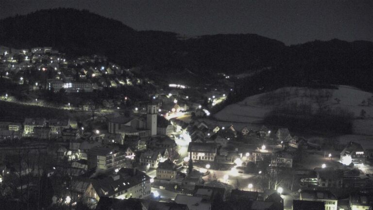 Dieses Bild zeigt eine Webcam-Aufnahme von Ottenhöfen, aufgenommen am Mittwoch, den 31.12.2025 um 00:30 Uhr