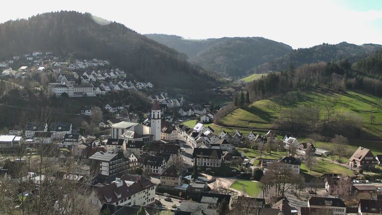 Dieses Bild zeigt eine Webcam-Aufnahme von Ottenhöfen, aufgenommen am Freitag, den 13.03.2026 um 09:40 Uhr