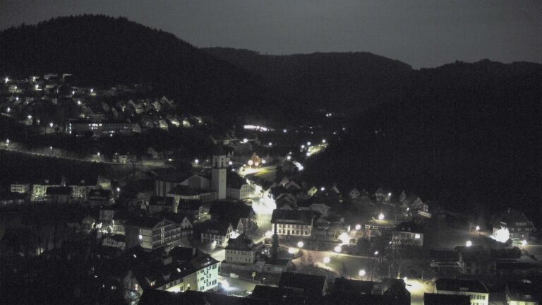 Dieses Bild zeigt eine Webcam-Aufnahme von Ottenhöfen, aufgenommen am Sonntag, den 08.03.2026 um 03:00 Uhr