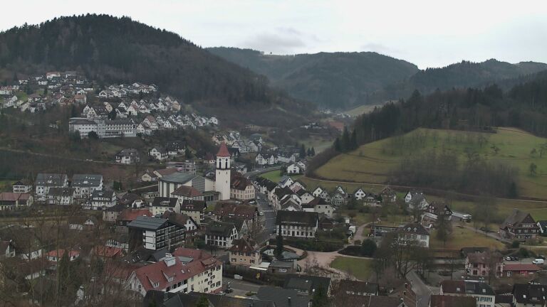 Dieses Bild zeigt eine Webcam-Aufnahme von Ottenhöfen, aufgenommen am Freitag, den 06.02.2026 um 09:50 Uhr