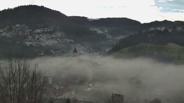 Dieses Bild zeigt eine Webcam-Aufnahme von Ottenhöfen, aufgenommen am Freitag, den 30.01.2026 um 11:00 Uhr