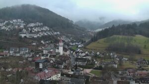 Dieses Bild zeigt eine Webcam-Aufnahme von Ottenhöfen, aufgenommen am Sonntag, den 15.02.2026 um 08:10 Uhr