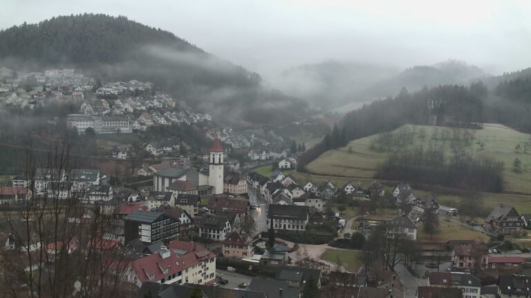 Dieses Bild zeigt eine Webcam-Aufnahme von Ottenhöfen, aufgenommen am Donnerstag, den 29.01.2026 um 08:30 Uhr