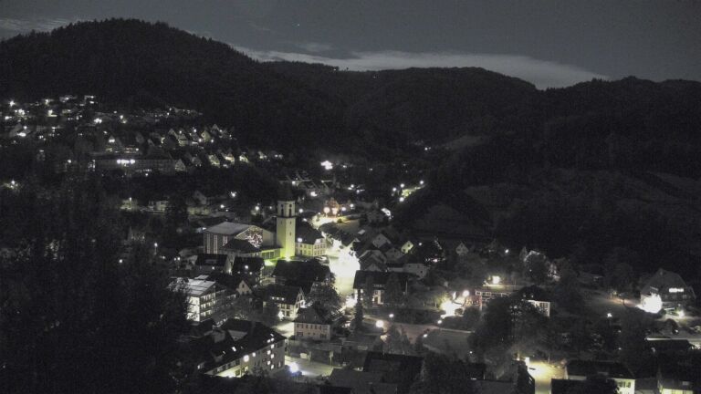 Dieses Bild zeigt eine Webcam-Aufnahme von Ottenhöfen, aufgenommen am Freitag, den 25.09.2026 um 22:30 Uhr