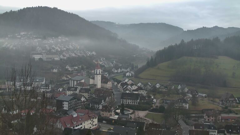 Dieses Bild zeigt eine Webcam-Aufnahme von Ottenhöfen, aufgenommen am Sonntag, den 01.02.2026 um 09:00 Uhr