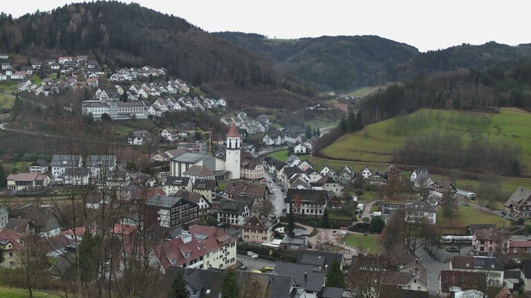 Dieses Bild zeigt eine Webcam-Aufnahme von Ottenhöfen, aufgenommen am Samstag, den 20.12.2025 um 10:00 Uhr