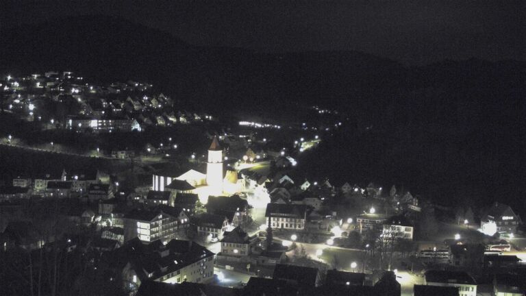 Dieses Bild zeigt eine Webcam-Aufnahme von Ottenhöfen, aufgenommen am Freitag, den 03.04.2026 um 22:00 Uhr