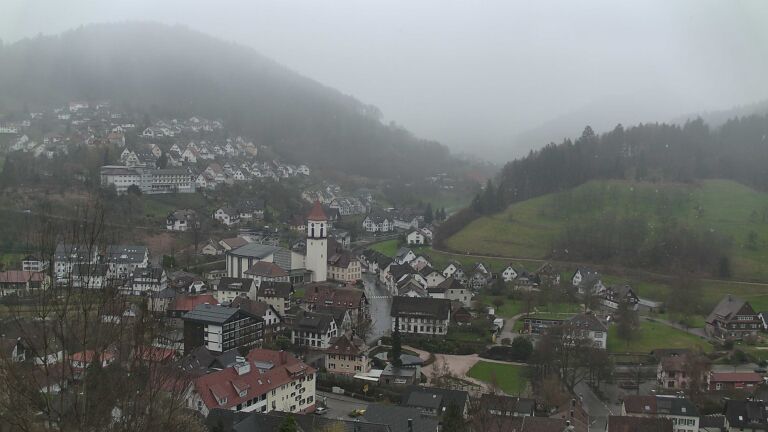 Dieses Bild zeigt eine Webcam-Aufnahme von Ottenhöfen, aufgenommen am Samstag, den 28.03.2026 um 14:50 Uhr