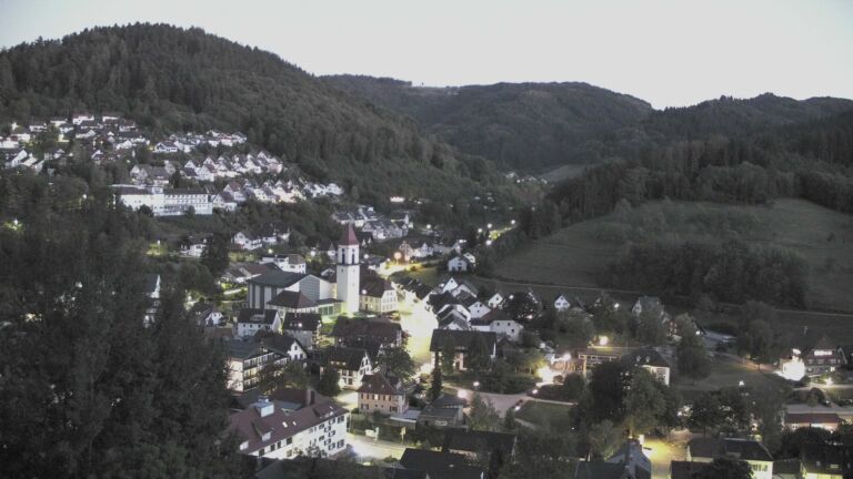 Dieses Bild zeigt eine Webcam-Aufnahme von Ottenhöfen, aufgenommen am Dienstag, den 22.09.2026 um 20:00 Uhr