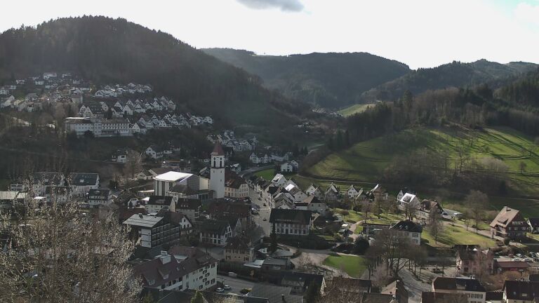 Dieses Bild zeigt eine Webcam-Aufnahme von Ottenhöfen, aufgenommen am Sonntag, den 01.03.2026 um 10:20 Uhr