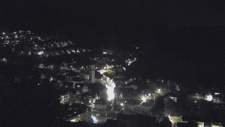 Dieses Bild zeigt eine Webcam-Aufnahme von Ottenhöfen, aufgenommen am Mittwoch, den 07.10.2026 um 23:00 Uhr