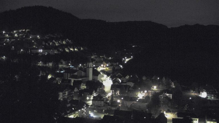 Dieses Bild zeigt eine Webcam-Aufnahme von Ottenhöfen, aufgenommen am Freitag, den 23.10.2026 um 02:30 Uhr