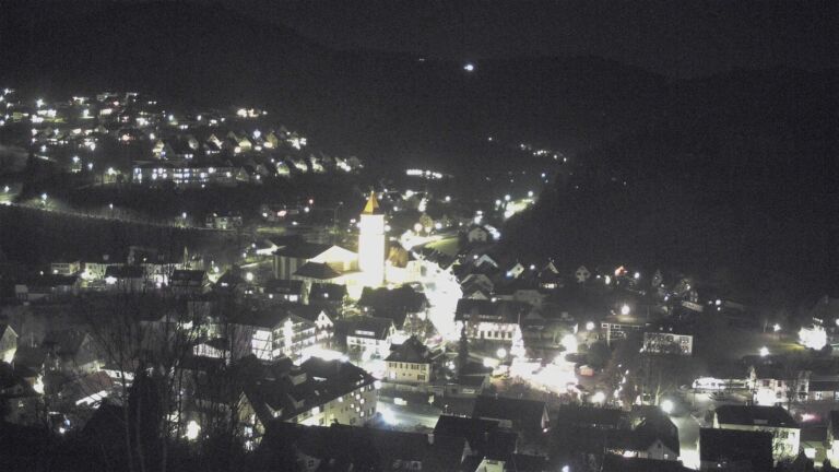 Dieses Bild zeigt eine Webcam-Aufnahme von Ottenhöfen, aufgenommen am Freitag, den 12.12.2025 um 20:10 Uhr