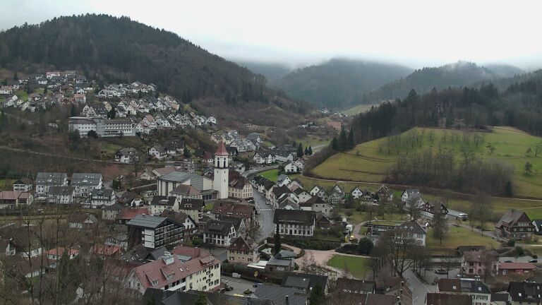 Dieses Bild zeigt eine Webcam-Aufnahme von Ottenhöfen, aufgenommen am Freitag, den 20.02.2026 um 14:40 Uhr