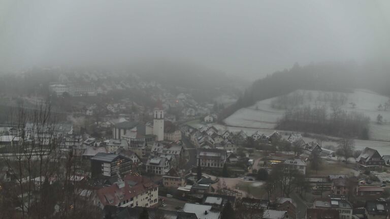 Dieses Bild zeigt eine Webcam-Aufnahme von Ottenhöfen, aufgenommen am Montag, den 29.12.2025 um 16:40 Uhr