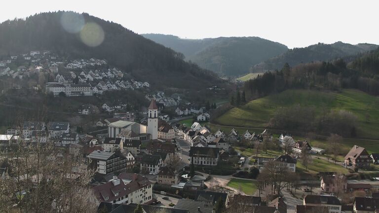 Dieses Bild zeigt eine Webcam-Aufnahme von Ottenhöfen, aufgenommen am Samstag, den 28.02.2026 um 09:20 Uhr