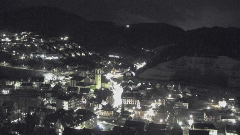 Dieses Bild zeigt eine Webcam-Aufnahme von Ottenhöfen, aufgenommen am Freitag, den 09.01.2026 um 07:00 Uhr