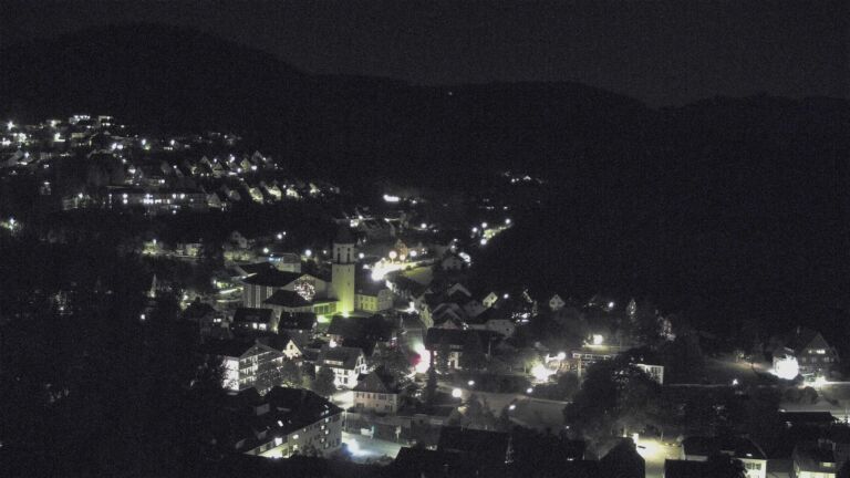 Dieses Bild zeigt eine Webcam-Aufnahme von Ottenhöfen, aufgenommen am Freitag, den 11.09.2026 um 21:30 Uhr