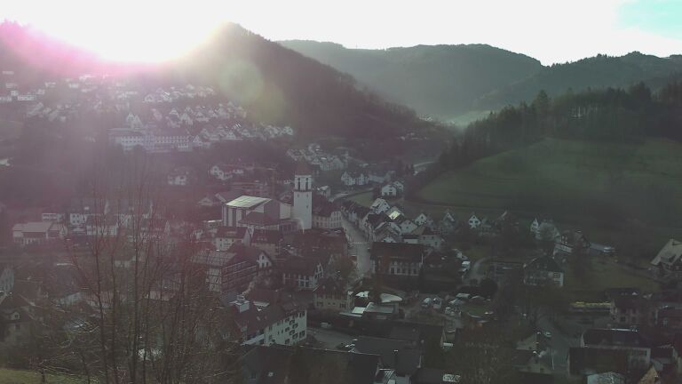 Dieses Bild zeigt eine Webcam-Aufnahme von Ottenhöfen, aufgenommen am Freitag, den 12.12.2025 um 09:50 Uhr