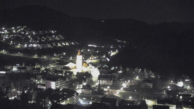 Dieses Bild zeigt eine Webcam-Aufnahme von Ottenhöfen, aufgenommen am Dienstag, den 17.03.2026 um 20:30 Uhr