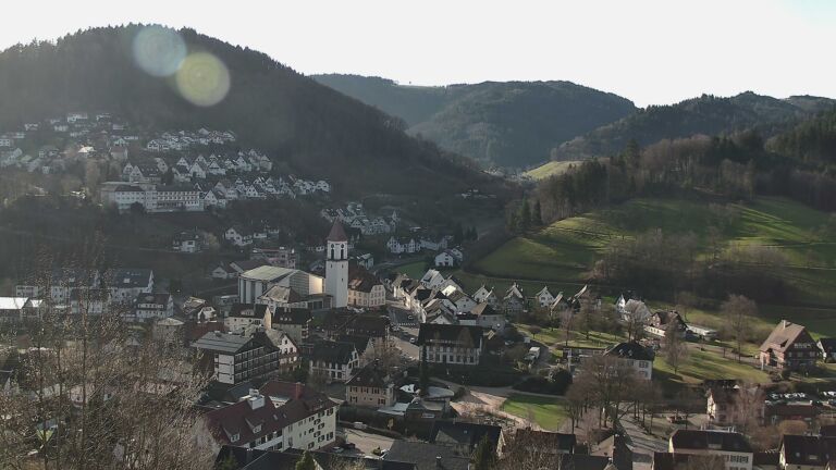 Dieses Bild zeigt eine Webcam-Aufnahme von Ottenhöfen, aufgenommen am Freitag, den 27.02.2026 um 09:20 Uhr