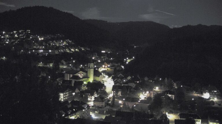 Dieses Bild zeigt eine Webcam-Aufnahme von Ottenhöfen, aufgenommen am Mittwoch, den 23.09.2026 um 22:30 Uhr