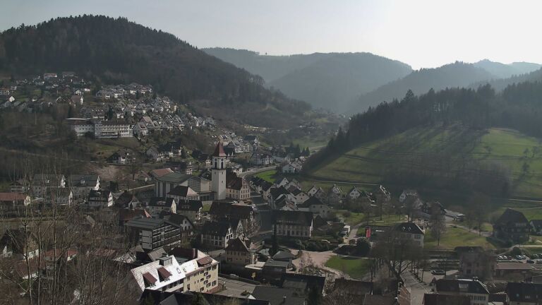 Dieses Bild zeigt eine Webcam-Aufnahme von Ottenhöfen, aufgenommen am Samstag, den 07.03.2026 um 14:20 Uhr