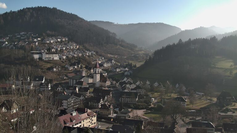 Dieses Bild zeigt eine Webcam-Aufnahme von Ottenhöfen, aufgenommen am Donnerstag, den 05.02.2026 um 15:00 Uhr