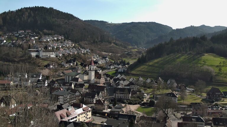 Dieses Bild zeigt eine Webcam-Aufnahme von Ottenhöfen, aufgenommen am Freitag, den 27.02.2026 um 14:40 Uhr