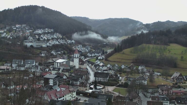 Dieses Bild zeigt eine Webcam-Aufnahme von Ottenhöfen, aufgenommen am Samstag, den 07.02.2026 um 07:40 Uhr