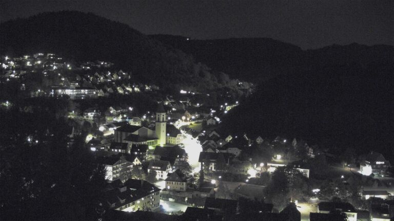 Dieses Bild zeigt eine Webcam-Aufnahme von Ottenhöfen, aufgenommen am Freitag, den 16.10.2026 um 20:10 Uhr