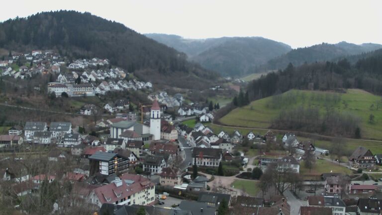 Dieses Bild zeigt eine Webcam-Aufnahme von Ottenhöfen, aufgenommen am Mittwoch, den 24.12.2025 um 08:30 Uhr