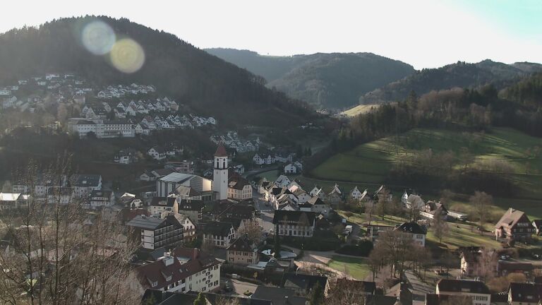 Dieses Bild zeigt eine Webcam-Aufnahme von Ottenhöfen, aufgenommen am Donnerstag, den 26.02.2026 um 09:10 Uhr